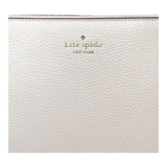 Kate Spade New York Leila Medium Crossbody Bag Pebbled Leather Cozy Gray NWT - Picture 3 of 16